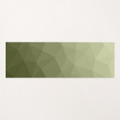 Licht leger groen Gradiënt Geometrisch Mesh Patroo Yogamat (Voorkant (horizontaal))