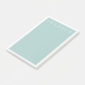 Licht Leigrijsblauw | Uw naam Post-it® Notes (Schuin)