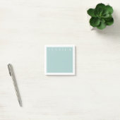 Licht Leigrijsblauw | Uw naam Post-it® Notes (Kantoor)