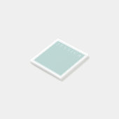 Licht Leigrijsblauw | Uw naam Post-it® Notes (Schuin)