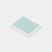 Licht Leigrijsblauw | Uw naam Post-it® Notes (Schuin)