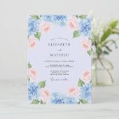 Licht Lentewedding met Lavendel Kaart (Staand voorkant)