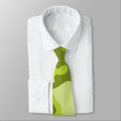Licht, Lime Green Camo, Camouflage Stropdas (Gebonden)