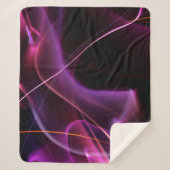 Licht. lineair, lucht, architectuur, kunst, astro sherpa deken (Voorkant)