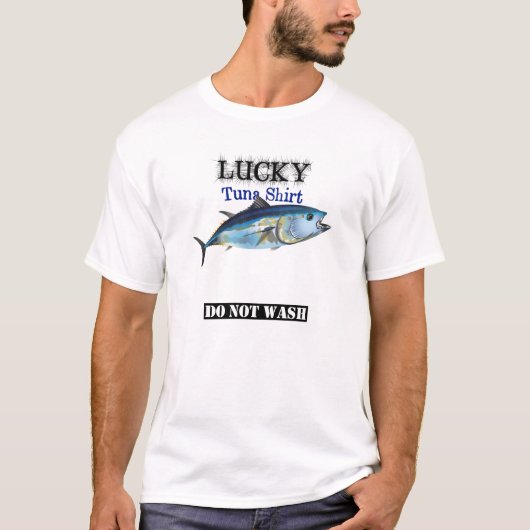 Licht Lucky Tuna Vist Shirt Niet wassen (Voorkant)
