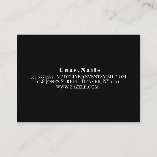 Licht marmer Abstract roze makreelkunstenaar Visitekaartje (Achterkant)