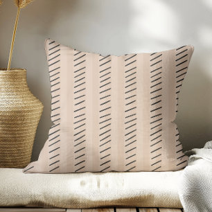 Licht Mauve Groen Modern Boho Stripes Sierkussen