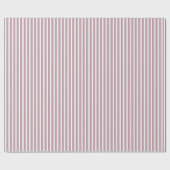 Licht Mauve Paars en White Stripe Patroon Cadeaupapier (Vlak)