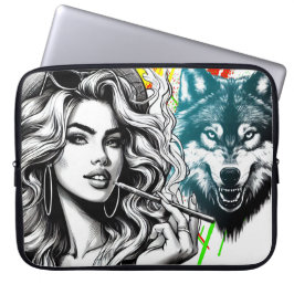 Licht me op - Inkt collecties Laptop Sleeve