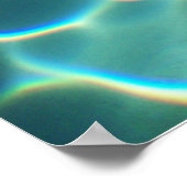 licht met waterrefractie poster (Hoek)