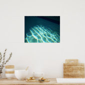 licht met waterrefractie poster (Keuken)