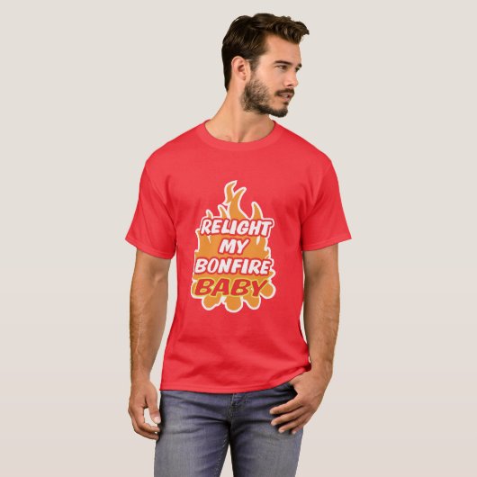 LICHT MIJN BONFIRE BABY Bonfire Night Guy Fawkes T-shirt (Voorkant volledig)
