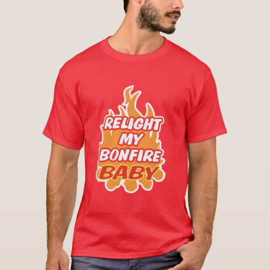 LICHT MIJN BONFIRE BABY Bonfire Night Guy Fawkes T-shirt (Voorkant)