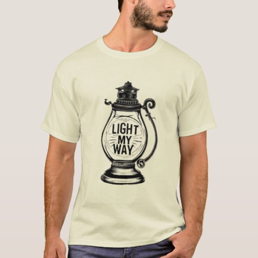 Licht mijn kant op t-shirt (Voorkant)