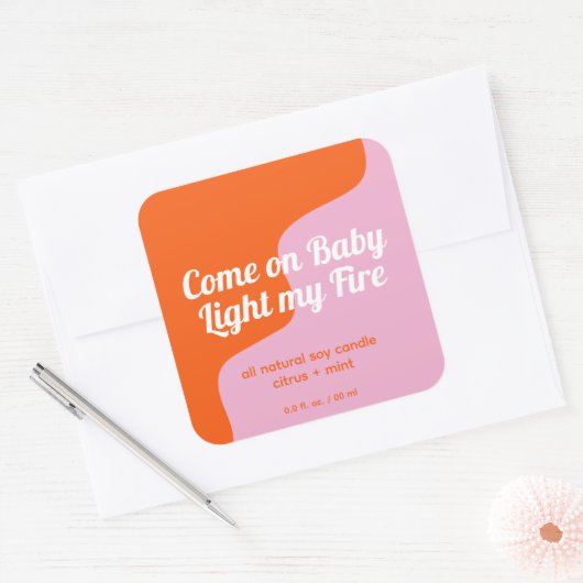 Licht mijn label voor modern product (Envelop)