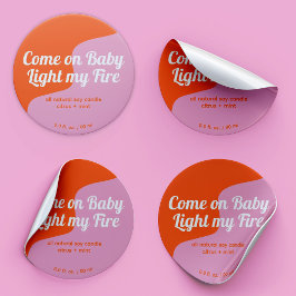 Licht mijn label voor modern product