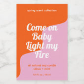 Licht mijn label voor modern product voedselcontainer etiket (Enkel label)