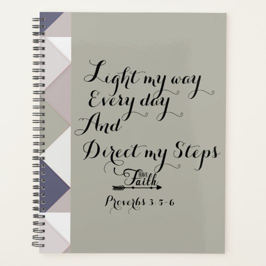 Licht mijn manier elke dag Wekelijks Planner (Voorkant)