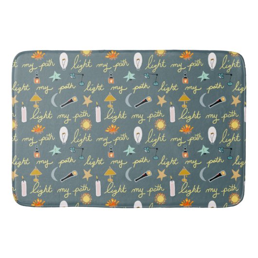 Licht Mijn pad Badmat (Voorkant)