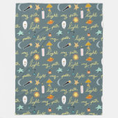 Licht Mijn pad Fleece Deken (Voorkant)
