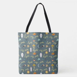 Licht Mijn pad Tote Bag