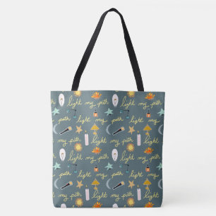 Licht Mijn pad Tote Bag