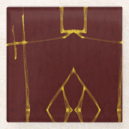 Licht mijn vuur glazen onderzetter