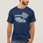 Licht mijn vuur t-shirt<br><div class="desc">Kom op,  baby,  licht mijn vuur aan! Geef de menorah maar door,  het is tijd voor een klein Chanoekapje plezier!</div>