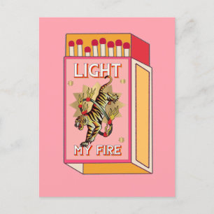 Licht mijn Vuurmatchbox Art Briefkaart