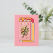 Licht mijn Vuurmatchbox Art Briefkaart (Staand voorkant)