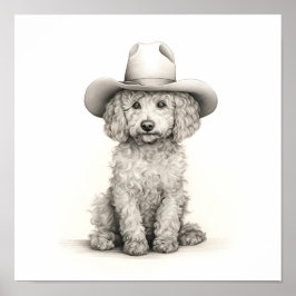 Licht minimalistische potloodlijn tekening van een poster