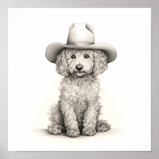 Licht minimalistische potloodlijn tekening van een poster (Voorkant)