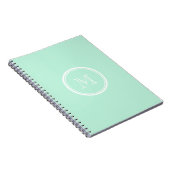 Licht Mint Green High End, gekleurd Notitieboek (Rechterzijde)