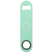Licht Mint Green High End, gekleurd Speed Flessenopener (Achterkant)