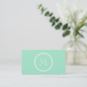 Licht Mint Green High End, gekleurd Visitekaartje (Staand voorkant)