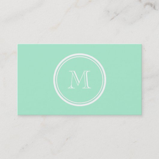 Licht Mint Green High End, gekleurd Visitekaartje (Voorkant)