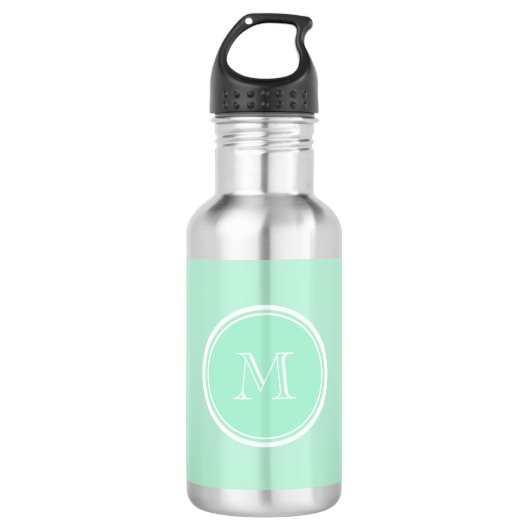 Licht Mint Green High End, gekleurd Waterfles (Voorkant)