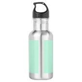Licht Mint Green High End, gekleurd Waterfles (Achterkant)