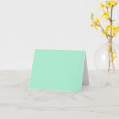 Licht Mint Green High-end gekleurde aanpassing Kaart (Gele Bloem)