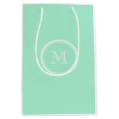 Licht Mint Green High-end gekleurde aanpassing Medium Cadeauzakje (Voorkant)