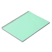 Licht Mint Green High-end gekleurde aanpassing Notitieboek (Linkerzijde)