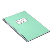 Licht Mint Green High-end gekleurde aanpassing Notitieboek (Rechterzijde)