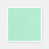 Licht Mint Green High-end gekleurde aanpassing Servetten (Voorkant)