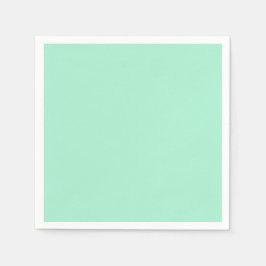 Licht Mint Green High-end gekleurde aanpassing Servetten