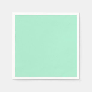 Licht Mint Green High-end gekleurde aanpassing Servetten