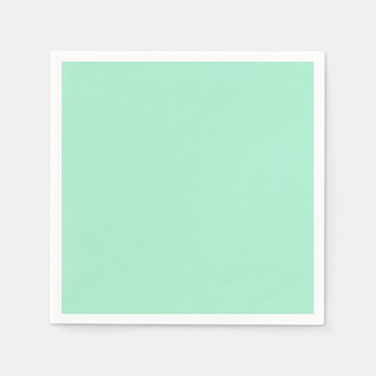 Licht Mint Green High-end gekleurde aanpassing Servetten (Voorkant)