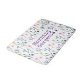 Licht Modern Bloemenpatroon Witte Ochtend Prachtig Badmat (Gekanteld)