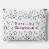 Licht Modern Bloemenpatroon Witte Ochtend Prachtig Etui (Voorkant)