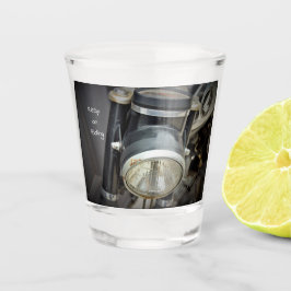 Licht motorfiets shot glas