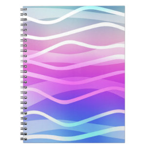 Licht multicolor, regenboog lay-out met platte lij notitieboek